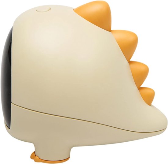 Kinderwekker Dinosaurus - Digitale Klok Nachtlamp - Kinderkamer Decoratie - Zachte Nachtlamp Functie - 86x102x84mm - Groen Kaki
