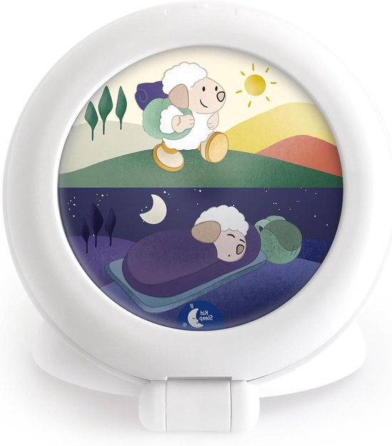 Kinderwekker Educatief - Nachtlamp Wekker - Kind Leren Slapen - Dag Nacht Indicator - 1 Stuk - Wit