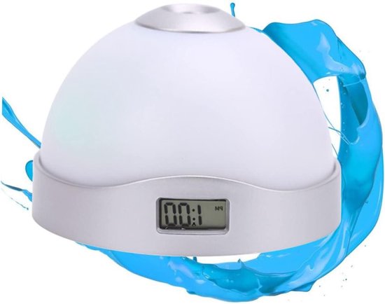 Kinderwekker met Projector - Digitale Klok Sterren - Wakker Worden - Sterrenhemel Projectie - M - Wit