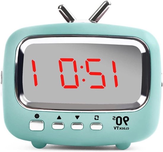 Kinderwekker Mini - Digitale Klok Timer - Onafhankelijk Slapen - Spraakgestuurde Verlichting - 100 x 100 mm - C