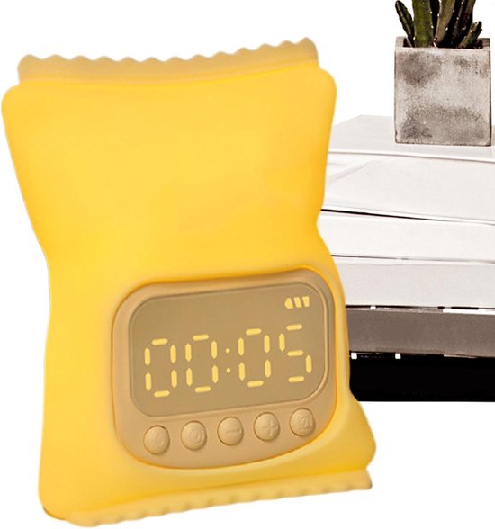Kinderwekker Nachtlampje - Slaaptrainer Tafel lamp - Kind slaaproutine - Geleidelijke lichtkleur - 11.7 x 8.5 cm - Multicolor