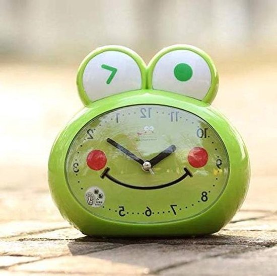 Kinderwekker - Nachtlampje Snooze - Tijd Bijhouden - Stil Elektronisch - Kubus Vorm - Wit