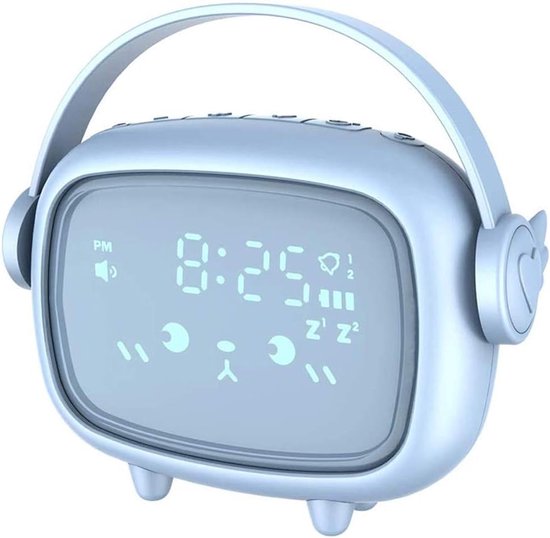 Kinderwekker - Slaaptrainer - Kind Leren Wakker Worden - Zonsopgang Simulatie - 13.5 x 11.5 cm - Wit