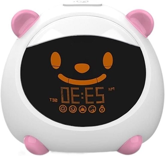 Kinderwekker Slaaptrainer - Slimme Klok - Slaaptraining Kinderen - App & Spraakbesturing - 10.5 cm Breed - Meerdere Kleuren