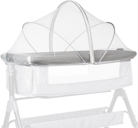 Klamboe - Muggennet - Klamboebed - Opvouwbaar - 55cmx100cm - Wit - Anti-Muggen - Lichtgewicht - Met rits - Voor babybedje