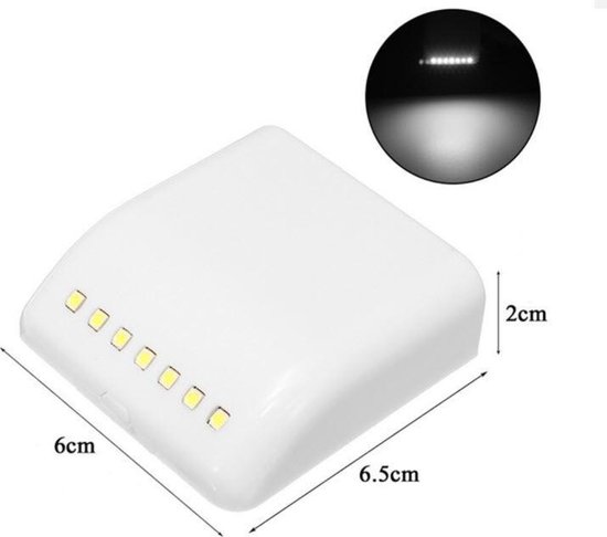 Kledingkast lamp - nachtverlichting - 7leds - wit van Neocle.
