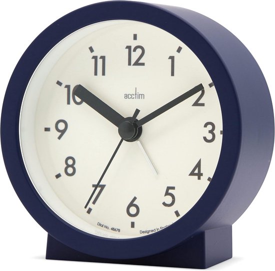 Kleine Analoge Wekker met Snooze en Nachtlampje - Strak Design