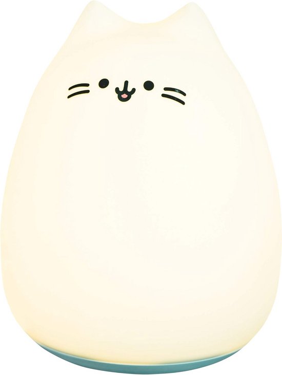 Kleurrijke Kat Nachtlamp voor Kinderen - Zacht Siliconen Nachtlicht met Verstelbare Kleuren van Merkloos