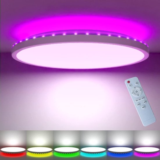 Kleurveranderende Plafondlamp met Afstandsbediening voor Kinderkamer - Betoverende Sfeerverlichting - LED Verlichting - Eenvoudig Bedienbaar - Magische Atmosfeer van Glin.
