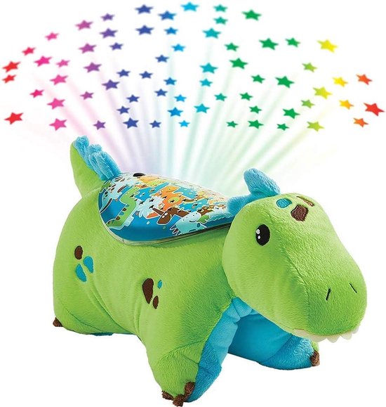 Knuffel Nachtlampje - Zachte Verlichting - Kinderslaapkamer Inrichten - Sterrenhemel Projectie - 28 x 17 x 15 cm - Groen