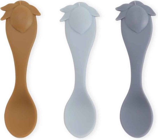 Konges Slojd Set Van 3 Siliconen Lepels Citroen van Konges Slojd
