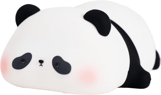 KoningBen® Kinder nachtlampje - Panda - LED – Siliconen – USB Oplaadbaar – Dimbaar – Warm Wit Licht – Babykamer Verlichting - Met touch functie - Nachtlampje Baby van Merkloos