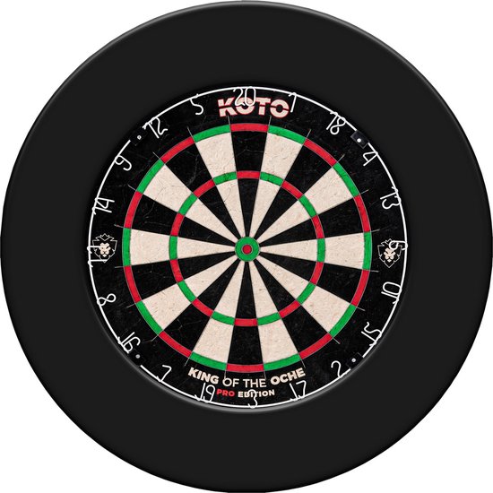 KOTO Dartbord Surround Zwart, Hoogwaardige Dartomranding, Dart Surroundring, Bescherming Pijlen & Muren, Gemakkelijk te bevestigen van KOTO