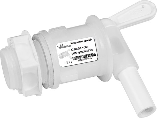 Kraantje voor vergistingsvat - jerrycankraan - kraan voor emmer van Brewferm