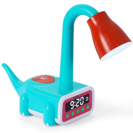 Kronosaur Kinderwekker met Licht en Dinosaurusdesign - Educatieve Wekker voor Kinderen van Kronosaur