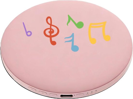 Kussen Luidspreker - Geluidsmachine Slapen - Ontspannen Slapen - Gerichte Audio - 10 x 10 x 1.5 cm - Roze