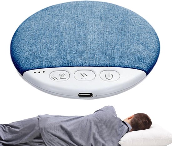 Kussen Luidspreker - Onder kussen speaker - Ontspannen Slapen - Geleidingstechnologie - 2.5 x 12.7 x 2.5 cm - Blauw