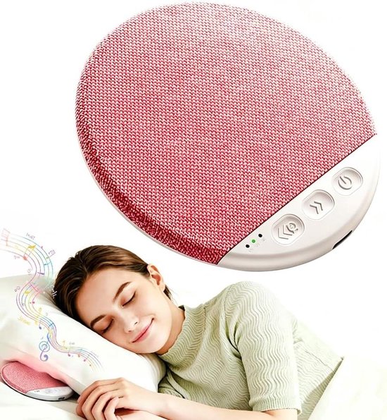 Kussen Luidspreker - Onder Kussen Speaker Slaap - Ontspannen Slapen - Ultradun Ontwerp - 1.1 cm Dik - Roze