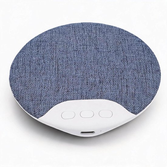 Kussenluidspreker Bluetooth - Bed speaker Slaap speaker - Ontspannen slapen - Ultradun ontwerp - 9.6 cm diameter - Wit