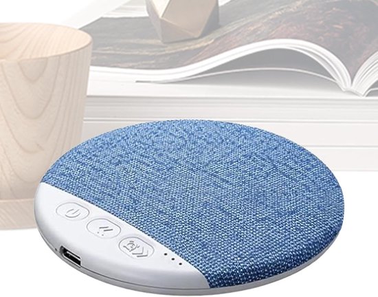 Kussenluidspreker Slaap - Onder kussen audio - Ontspannen Luisteren - Ingebouwde Witte Ruis - Compact Ontwerp - Zwart