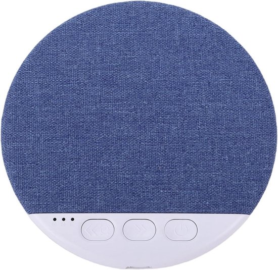 Kussenluidspreker - Slaap speaker - Rustig slapen - Ingebouwde witte ruis - 96 cm diameter - Blauw van Merkloos