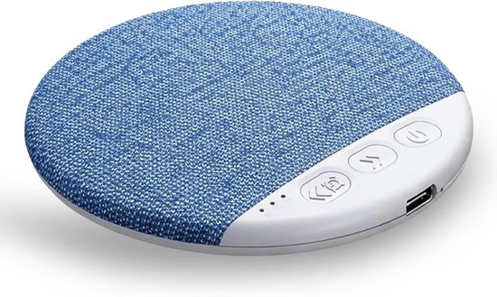 Kussenluidspreker - Slaaphulp Luidspreker - Rustig Slapen - Ingebouwde Witte Ruis - 96x12mm - Blauw van Merkloos