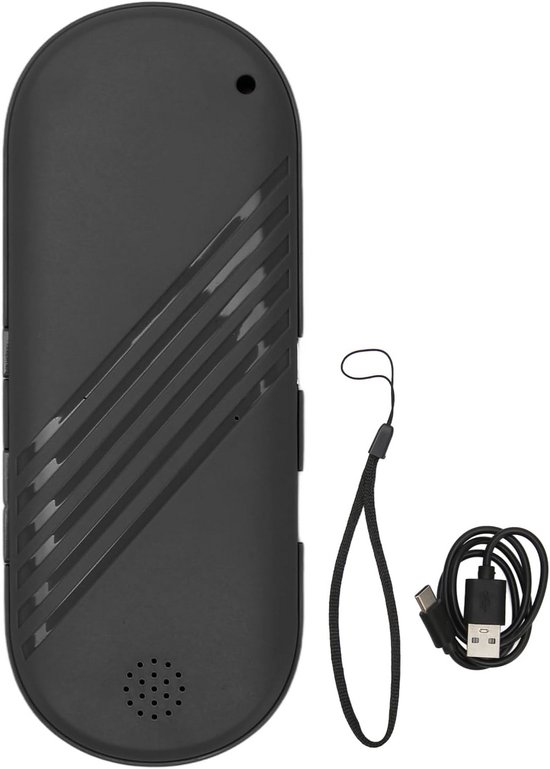 Kussenluidspreker - Slaapkoptelefoon - Ontspannen Slapen - Botgeleidingstechnologie - 132x52x10mm - Zwart