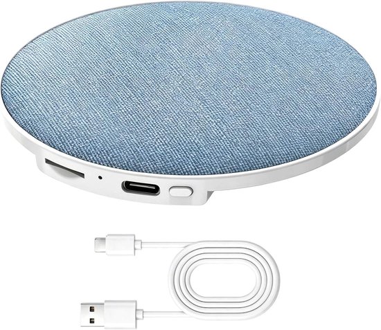 Kussenluidspreker Slapen - Mini speaker - Ontspannen Luisteren - Met Witte Ruis - Ultradun - Blauw