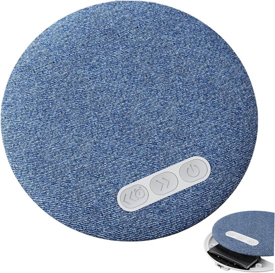 Kussenluidspreker Slapen - Platte Luidspreker Nacht - Rustgevend Slapen - Ultradun Comfort - 11 mm dik - Blauw
