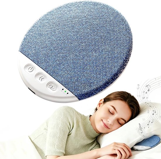 Kussenspeaker - Onder kussen speaker - In slaap vallen - Ultradun ontwerp - 1.1 cm dik - Blauw van Merkloos