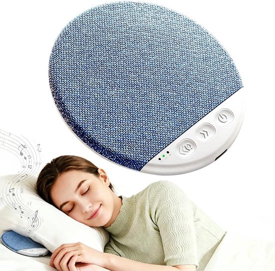 Kussenspeaker Slaap - Onder kussen speaker - Rustig slapen - Ultradun ontwerp - 11 cm dik - Blauw