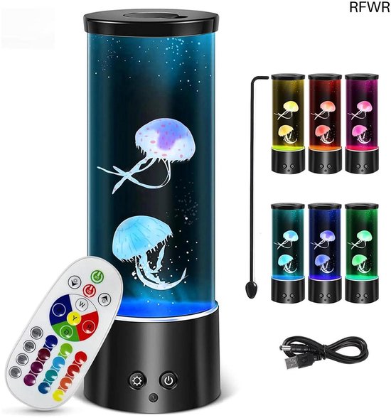 Kwallen Lamp - Jellyfish Lavalamp - Nachtlampje - Sfeerlamp