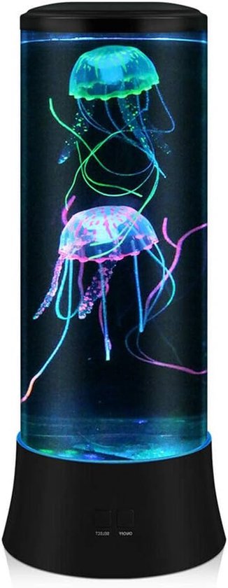 Kwallen lamp - Sfeerlicht aquarium - Decoratie kamer - Ocean projector optie - 38 cm hoog - Zwart