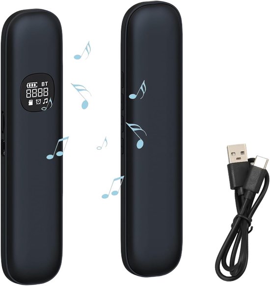 KZQ Slaap Luidspreker - Onder Kussen - Bluetooth - Botgeleiding - Witte Ruis & Timer - Slaaphulpmiddel - Voor Volwassenen & Kinderen - Grijs
