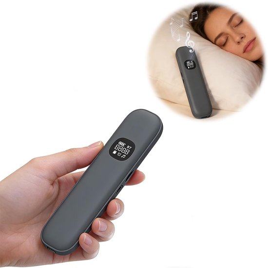 KZQ Slaap Luidspreker - Onder Kussen - Bluetooth - Botgeleiding - Witte Ruis & Timer - Slaaphulpmiddel - Voor Volwassenen & Kinderen - Zwart