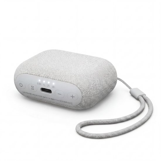 LAANAR® White Noise Machine Baby & Volwassenen – Draagbaar Witte Ruis Apparaat met 20 Geluiden, USB-C Oplaadbaar, 15 Uur Batterij, Timer, 30 Volumes & Lanyard voor Slapen, Reizen, Kinderwagen van Merkloos
