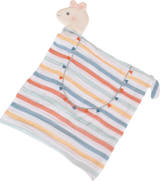 Lama Knuffeldoekje met hoofdje van natuurrubber Lama van Lama