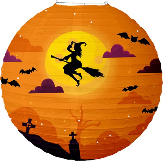 Lampionstokje - Halloween - Lampion - Decoratie Buiten - Versiering - Treklampion - Heks - Sint Maarten - Licht van BTH