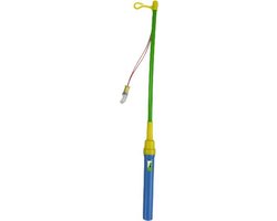 Lampionstokje met licht - Blauw / Groen - 41 cm