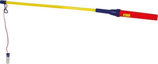 Lampionstokje rood/blauw/geel - met lichtje - 50 cm - Sint Maarten lopen