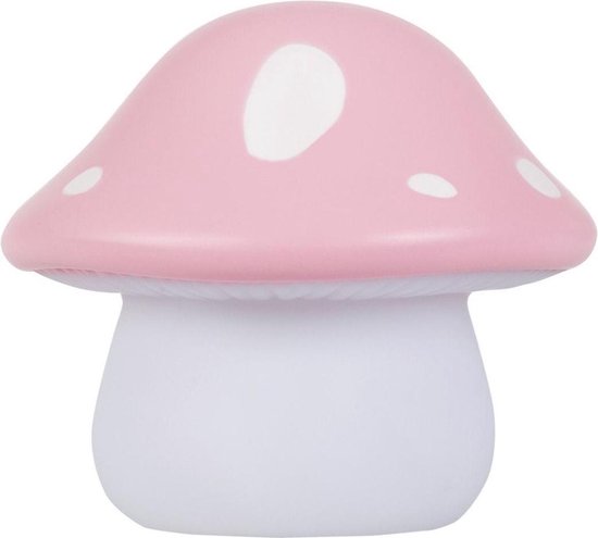Lampje kinderkamer / kinderlampje: Paddenstoel - roze | A Little Lovely Company van Merkloos