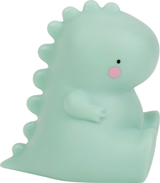 Lampje kinderkamer / kinderlampje: T-Rex – groen | A Little Lovely Company van Merkloos