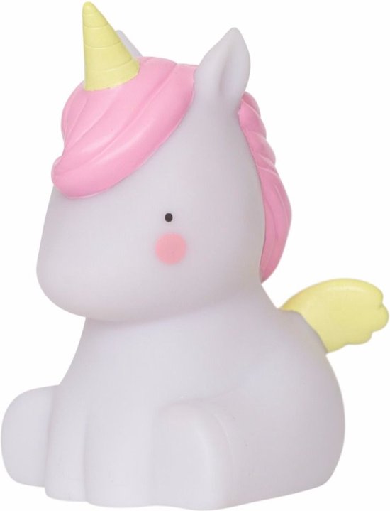 Lampje kinderkamer/ kinderlampje: Unicorn | A Little Lovely Company van Merkloos