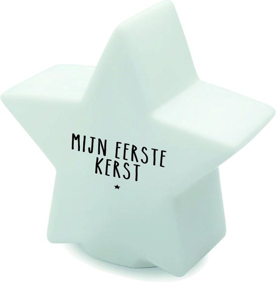 Lampje ster | mijn eerste kerst | sfeerlampje kerst | sterlampje | Sproetiz van Merkloos