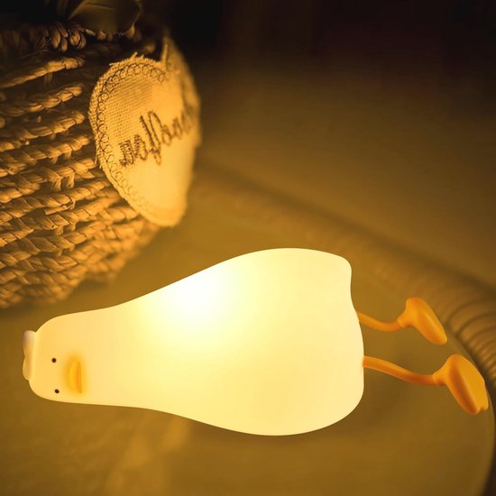 LAZY DUCK - Leuk Baby Nachtlampje - LED Lamp voor Kinderen - USB OPLAADBAAR van LAZY DUCK