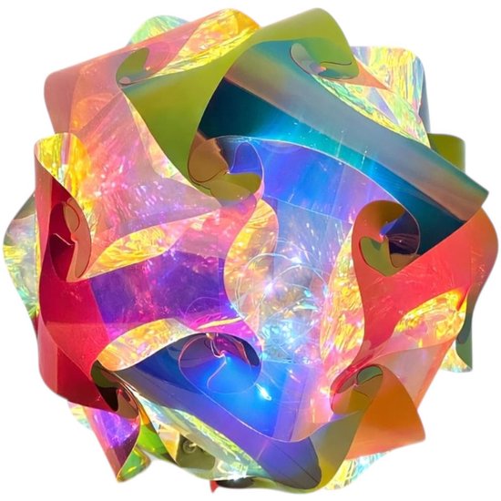 LED Bal Lamp 30 cm - 3D Effect - Kleurrijk Design Sfeerlamp - Met EU Stekker - Voor Feestdecoratie & Woonkamer & Kinderkamer van Merkloos
