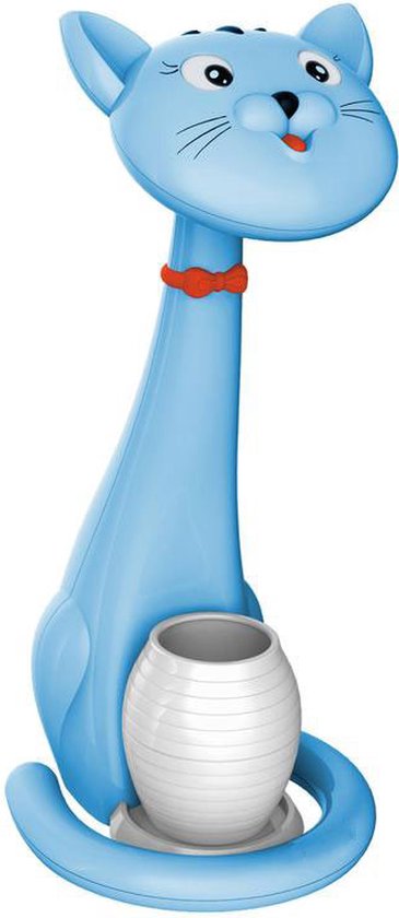LED Kinder Nachtlamp - Tafellamp - Kat - Aanpasbare Kleur - Blauw - Touch - Dimbaar van Little Moonxmixin