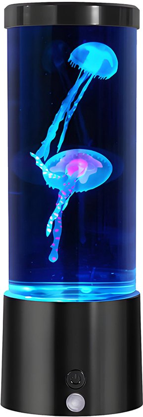 LED-kwallamp – 7-kleuren LED-sfeerverlichting – Lavalampeffect – Nachtlampje voor de slaapkamer – Creatieve tafellamp – Binnenlamp – Met afstandsbediening – Binnenverlichting – 23 cm – USB-voeding – Creatief cadeau