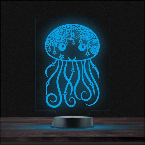 Led Lamp Met Gravering - RGB 7 Kleuren - Kwal van TechTiek