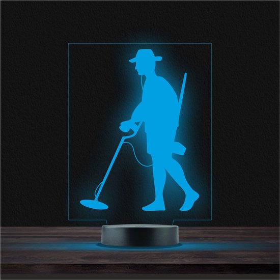 Led Lamp Met Gravering - RGB 7 Kleuren - Metaaldetectie van Artosa